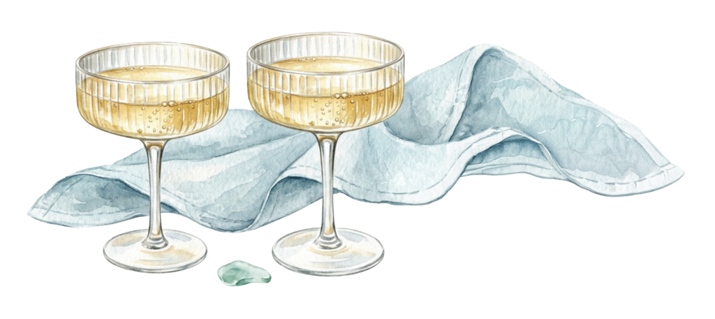 Illustration Champagnerschalen