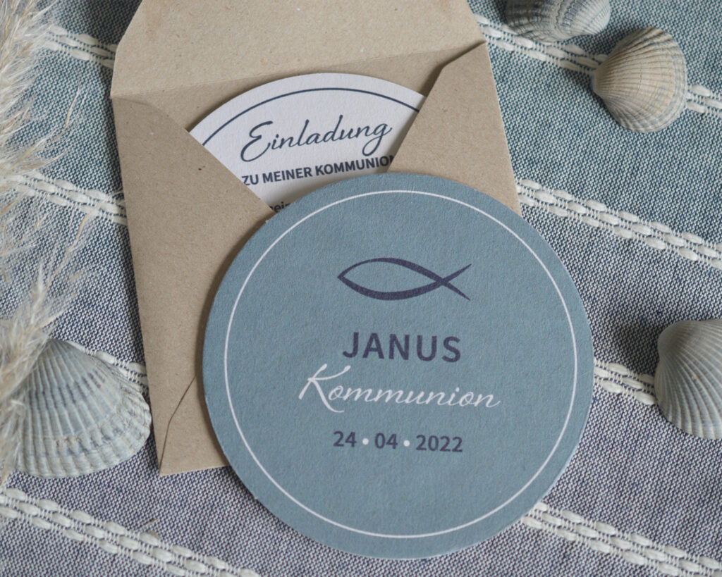 Bierdeckel Einladung